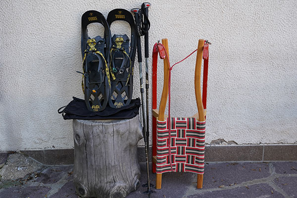Verleih von Schneeschuhen und Rodeln