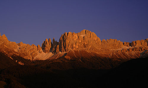 Sonnenuntergang Rosengarten