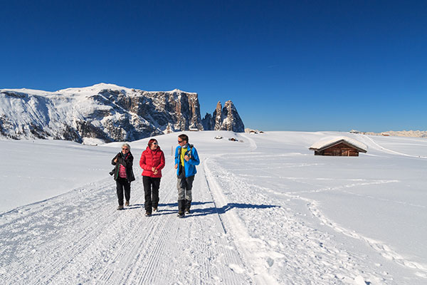 Winterwanderung auf der Seiser Alm